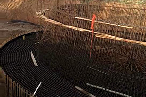盐城砼烟囱新建施工现场